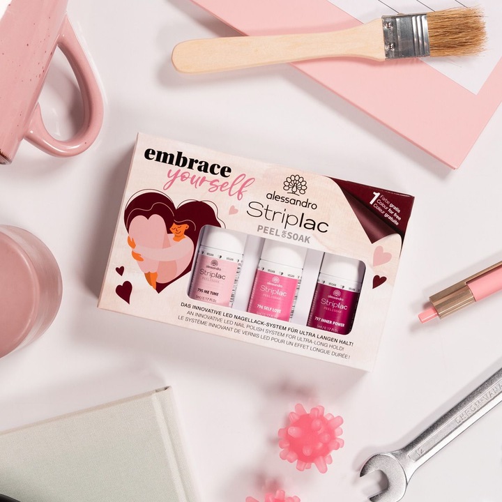 Immagine prodotto Alessandro Striplac Peel or Soak - Set Abbraccia te stesso (Pink, Smalto)