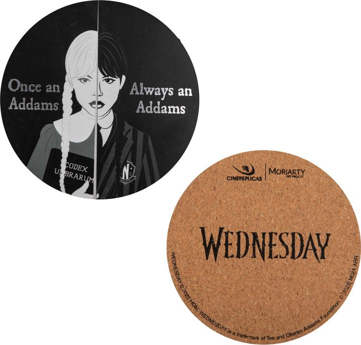 Image du produit Cinereplicas Wednesday pack 4 sous-verres (4 x, Dessous de verre)