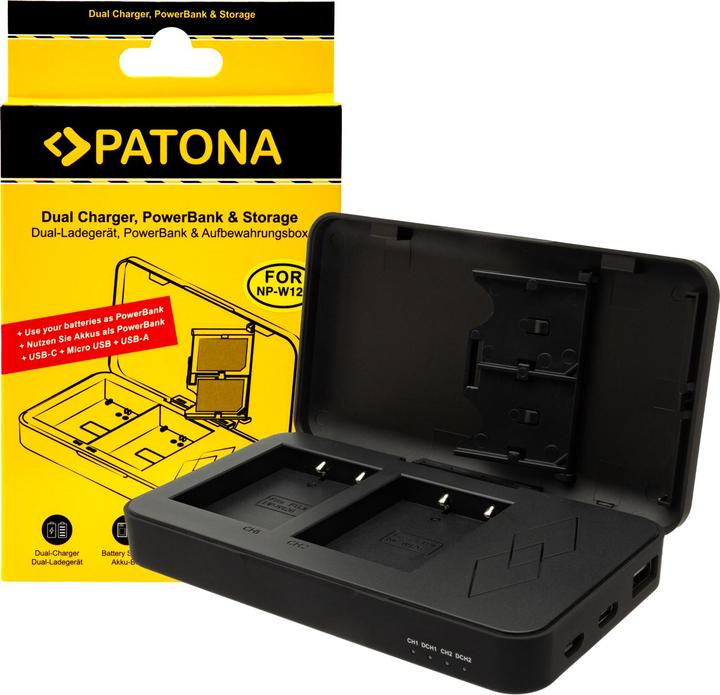 Produktbild Patona Dual Ladegerät NP-W126 Powerbank (Kamera Akku Ladegerät)