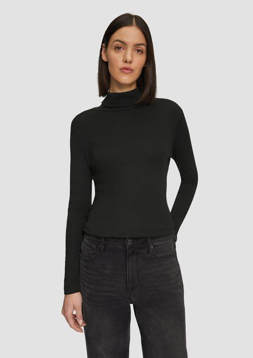 Actual product image S.Oliver T-Shirt Elastisches Langarmshirt mit Rollkragen (46)