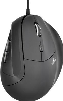 Bluestork Egér - M-W-ERGO (Ergonomic, 2.4G, 7200 DPI, optikai, fekete) (Wireless)