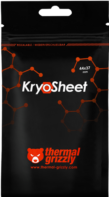 Actual product image Thermal Grizzly KryoSheet 44x37 mm (0.20 mm)