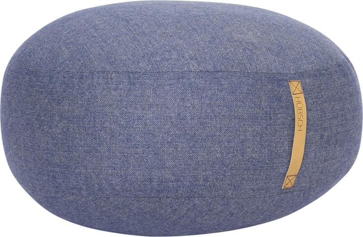 Actual product image Hübsch Pouf with leather handle