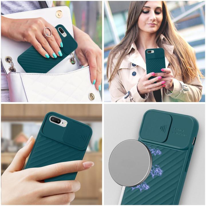Produktbild Cadorabo TPU Cover mit Kamera Schutz (Apple iPhone 7 Plus, Apple iPhone 7s Plus)