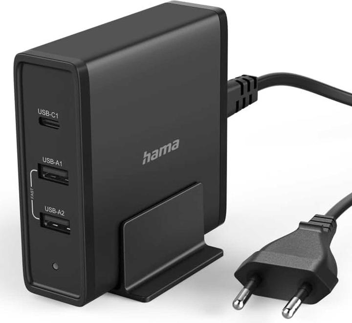 Productafbeelding Hama Universeel USB-C laadstation, 3 poorten, Power Delivery (PD), 5-20V/65W (65 W)