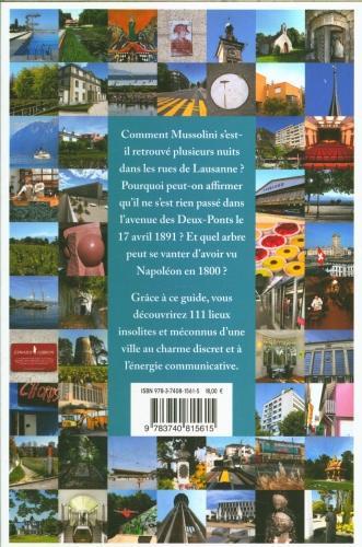 Image du produit 111 lieux à Lausanne à ne pas manquer (Français, Zendali Michel, Doepper Ulrich, Thomas Pierre, 2022)