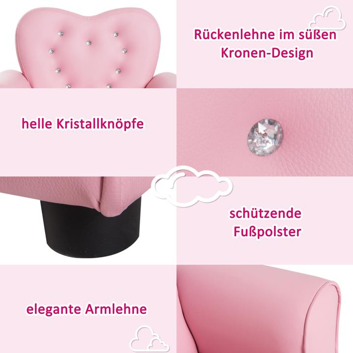 Immagine prodotto Homcom Poltrona per bambini Princess (Poltrona per bambini)