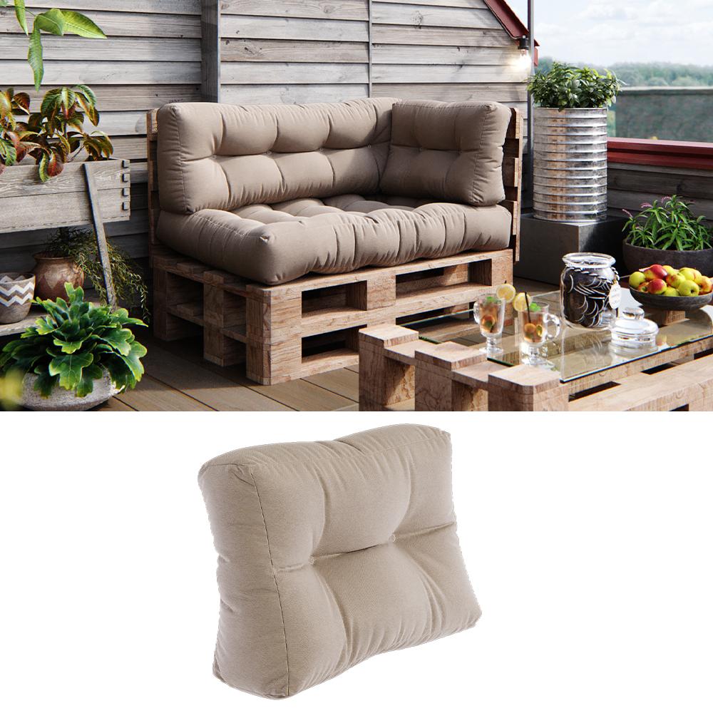 Thumbnail - Vicco, Sitzkissen, Palettenkissen Flocken (60 x 40 x 20 cm)