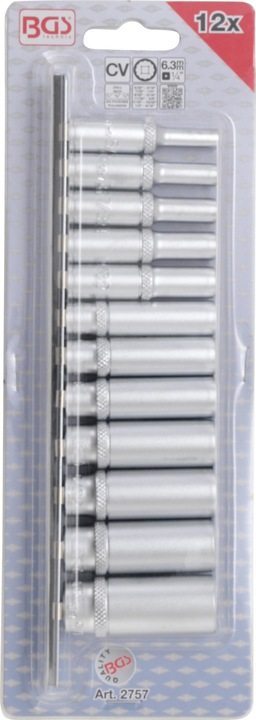 Immagine prodotto BGS Set di chiavi a bussola (1/4", 5/32", 3/16", 7/32", 9/32", 5/16", 11/32", 3/8", 7/16", 1/2", 9/16")