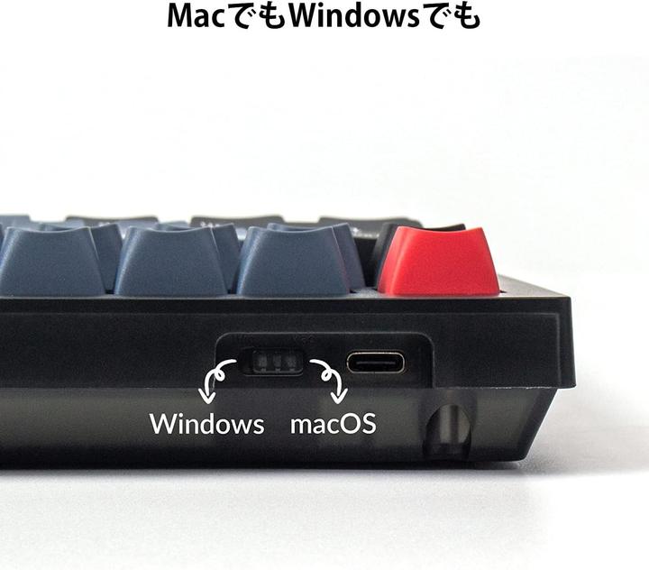 Produktbild Keychron Key V1 75% Frosted Black RGB Key Brown H V1-C3-DE (DE)