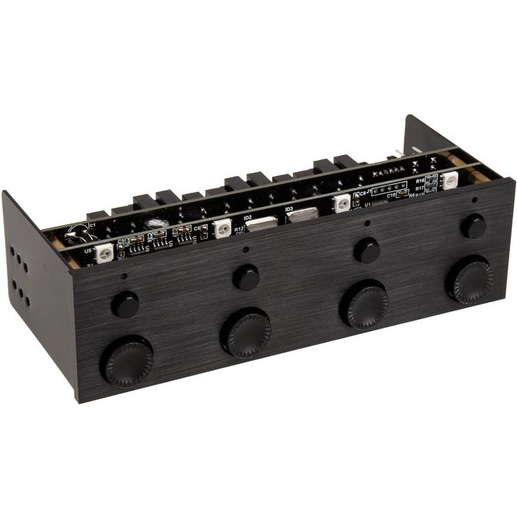 Lamptron lampada-cl420b raffreddamento per PC (4 Ventilatore), Controller ventole PC, Nero