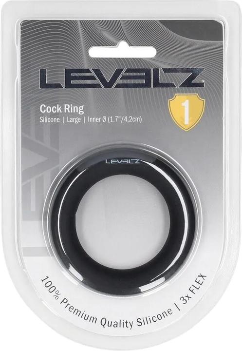 Immagine prodotto Shots Liquid Silicone Cockring - L - Black (6.60 cm)