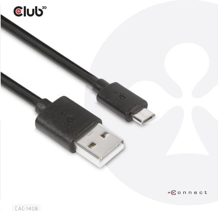 Produktbild Club 3D USB A—Micro USB B (1 m, USB 3.2)