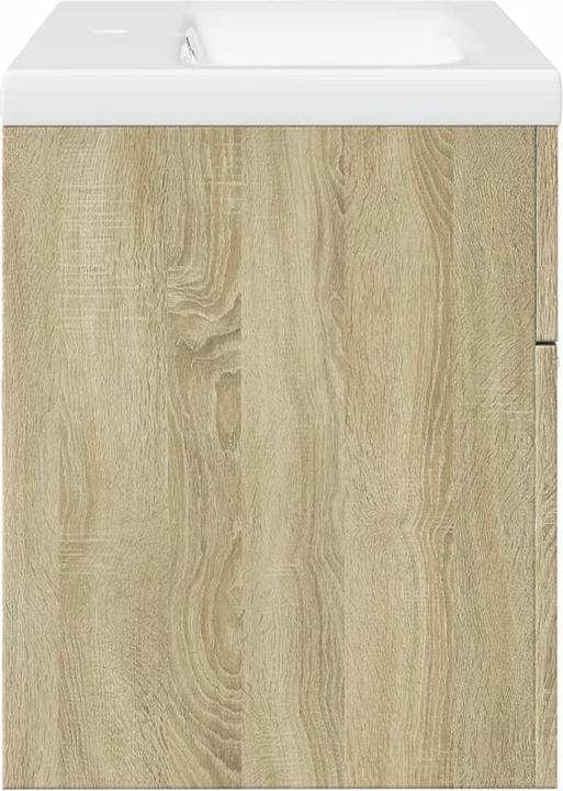 Produktbild vidaXL Waschbeckenunterschrank Wand Unterschrank Badschrank mit Einbaubecken