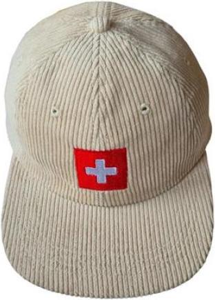 Produktbild CreaDiva Cord Cap mit Schweizerkreuz (One Size)