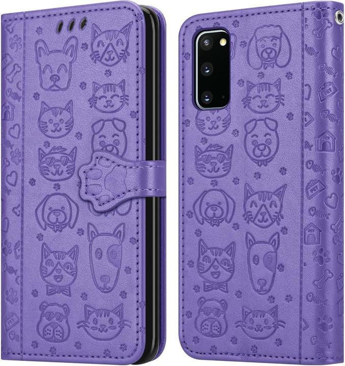 Produktbild Cadorabo Book Hunde & Katzen Cover (Samsung Galaxy S20)