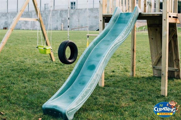 Produktbild No Name Wooden Swing Slide 2.2m Green