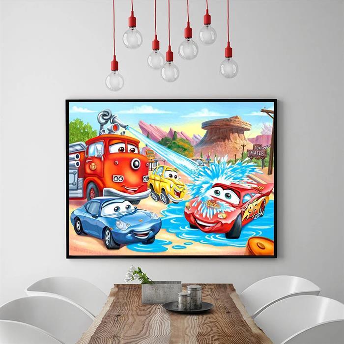 Actual product image Shenzhen Diamond Painting Cars Cartoon 24 x 34 cm
