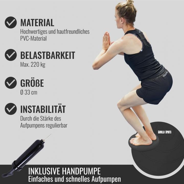 Produktbild Gorilla Sports Ballsitzkissen (33 cm)