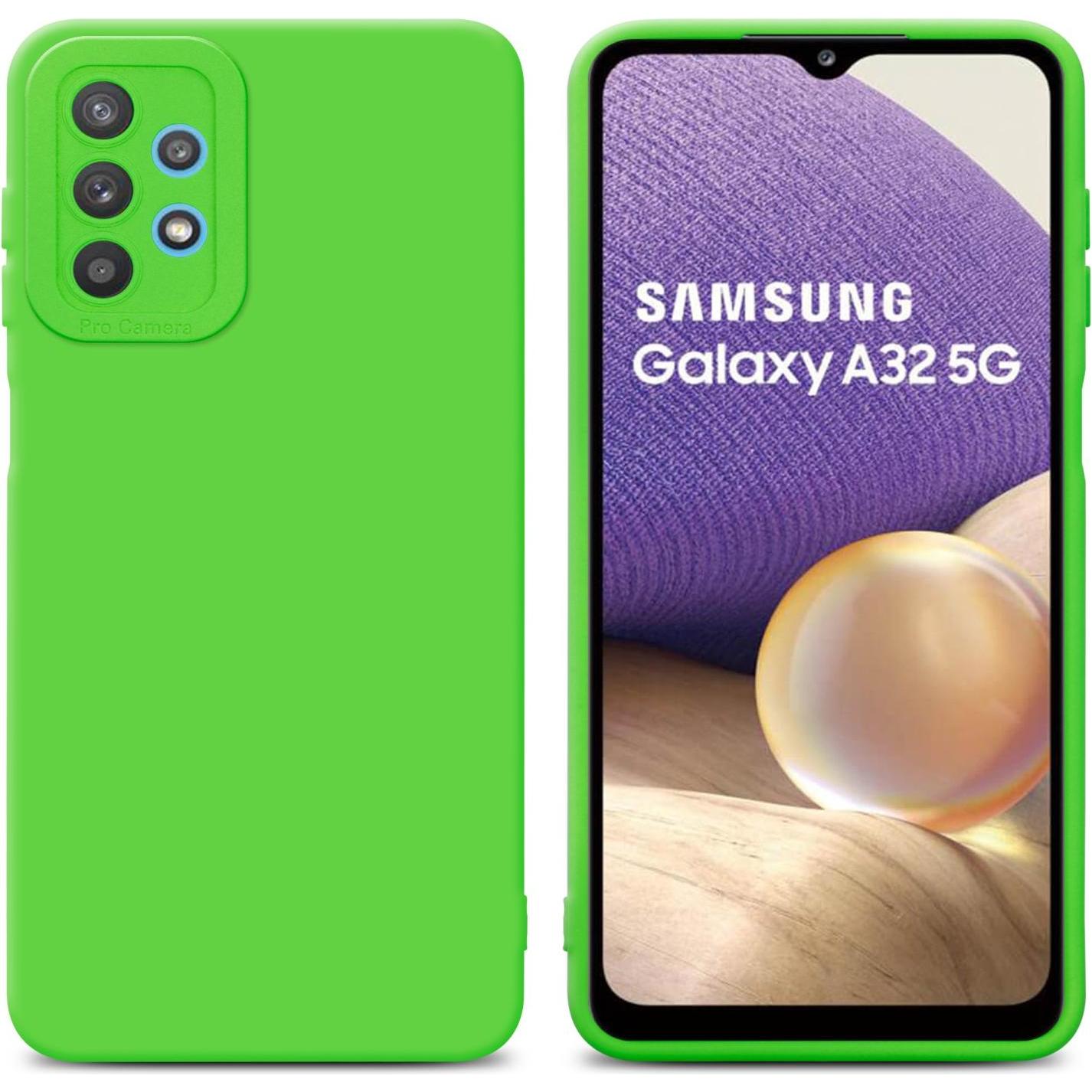 Thumbnail - Cadorabo Hülle für Samsung Galaxy A32 5G im TPU Fluid LM162 Style (Samsung Galaxy A32 5G), Smartphone Hülle, Grün
