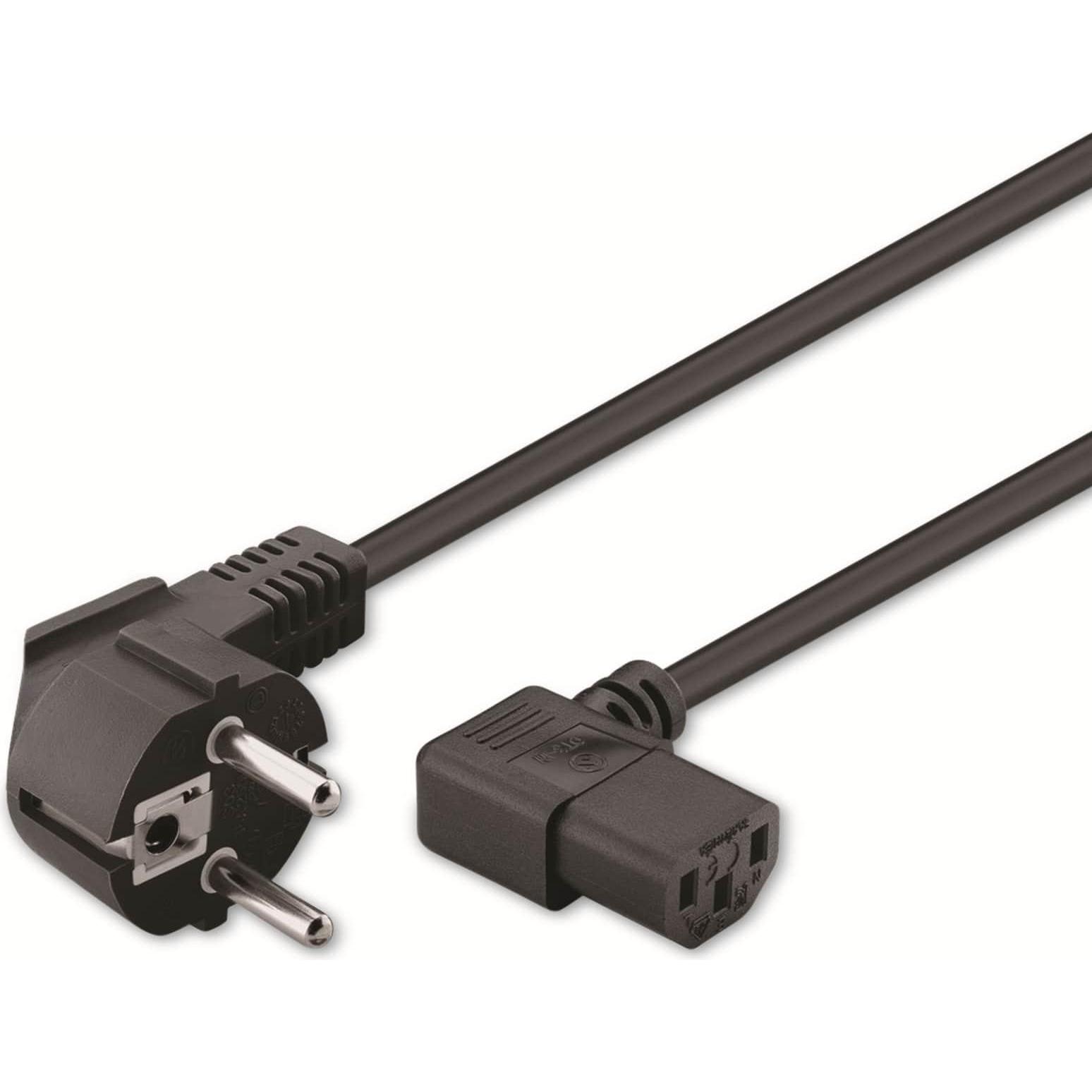 Goobay Kaltgeräte Anschlusskabel (3 m), Stromkabel