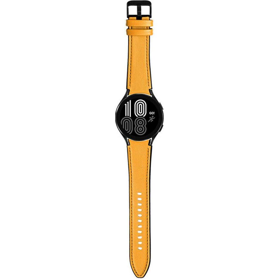 Strap-it Lederarmband (Leder), Uhrenarmband, Gelb