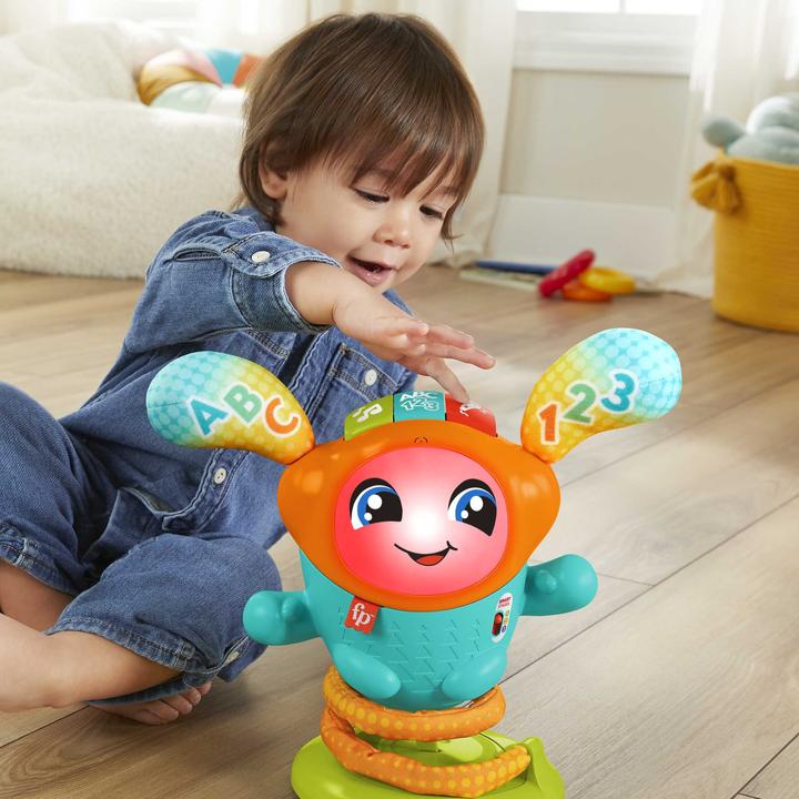 Productafbeelding Fisher-Price DJ Hüpfi, educatief speelgoed met muziek voor baby's, Duitse uitgave (Duits)
