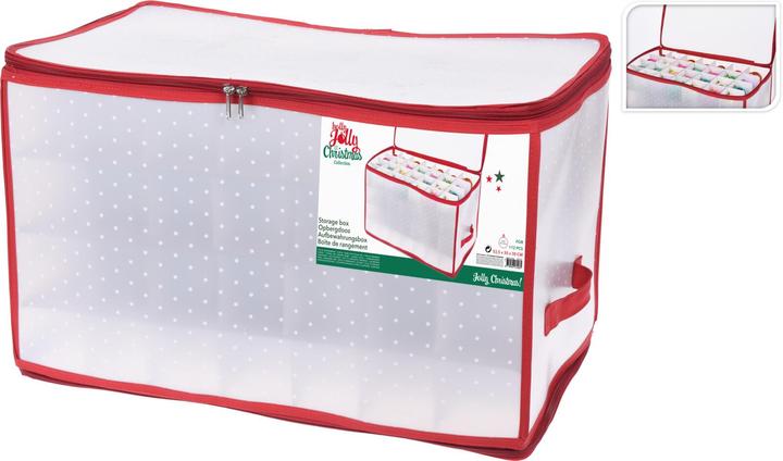 Produktbild Koopman Aufbewahrungsbox für Weihnachtskugeln mit 112 Fächern, 52,5 x 30 x 30 cm (112-teilig)