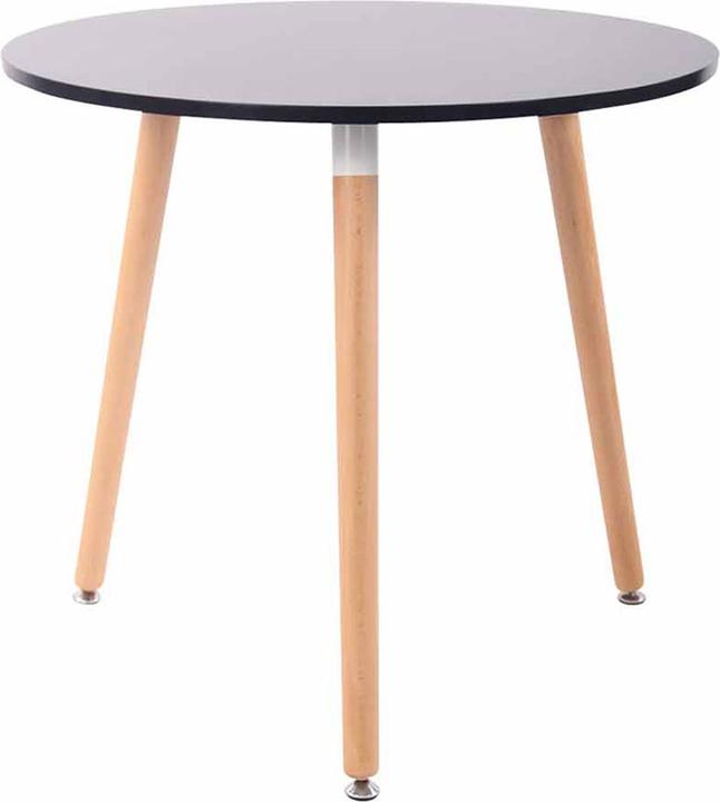 Image du produit CLP Table Ansgar Natura, noir (80 x 75 cm)