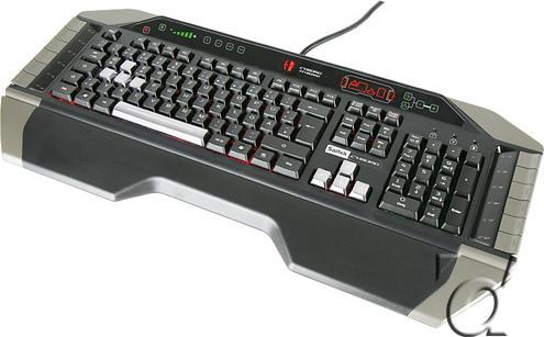 Actual product image Saitek Cyborg gaming keyboard, German layout (DE, Cable)