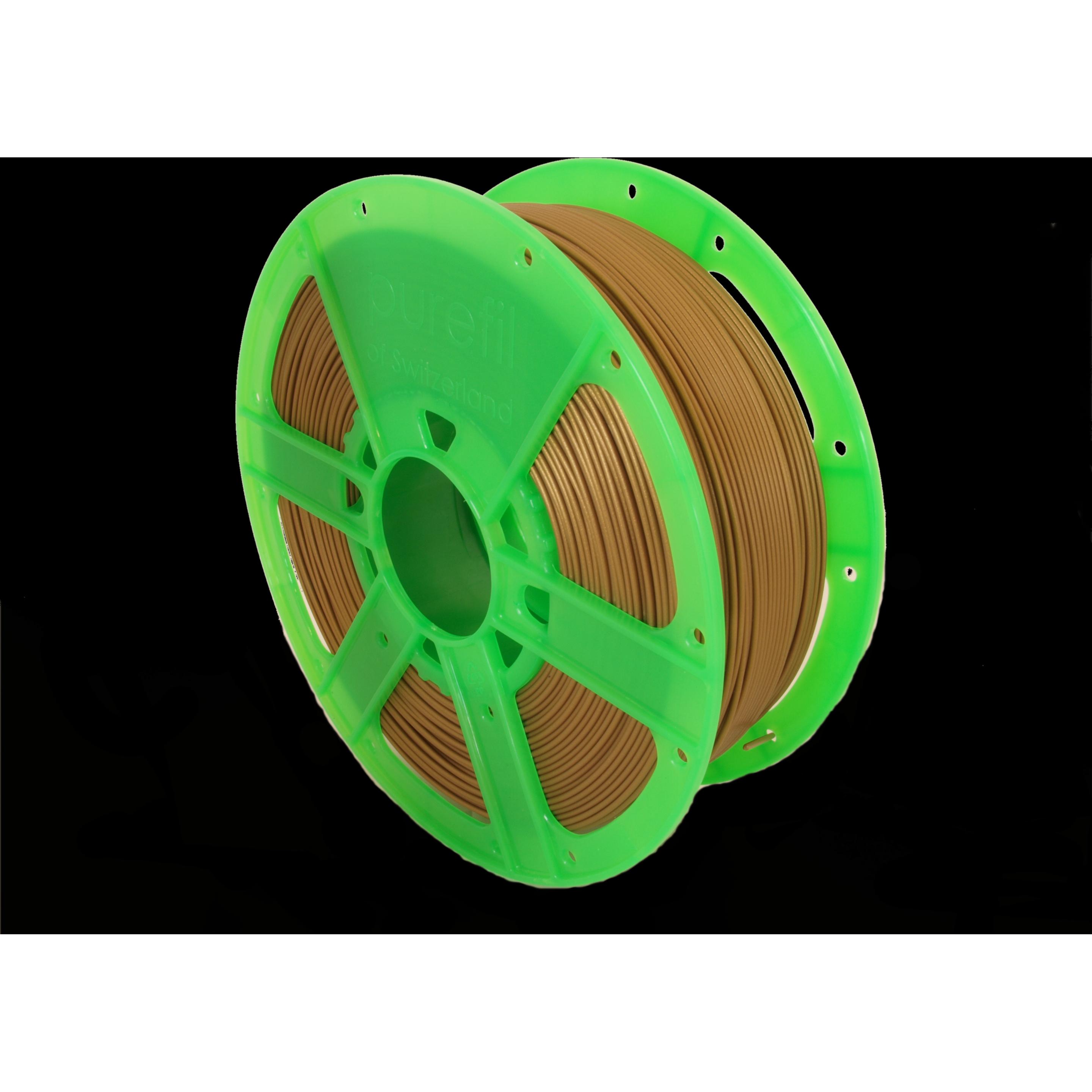 Purefil Filament (PLA, 1.75 mm, 1000 g, Gold), 3D Filament, Gold