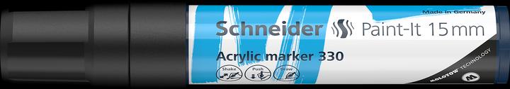 Produktbild Schneider Acrylmarker Paint-It 330 15mm schwarz (Schwarz, 15 mm, 1 x)