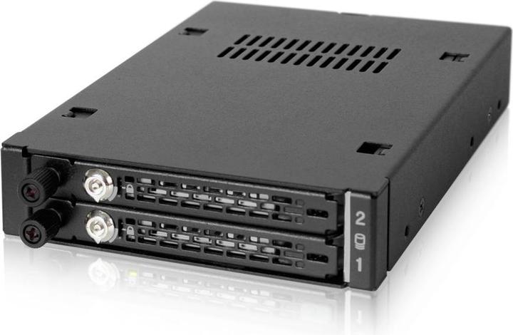 Produktbild Icy Dock MB492SKL-B 3.5in Case 2.5in HDD oder SSD SAS SATAIII fuer industrielle Systeme mit Staubschutzkla...