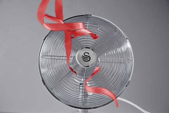 Actual product image Swan Retro SFA12620GRN Ventilator Grey