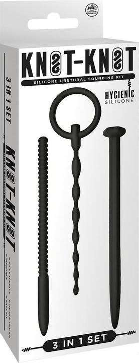 Produktbild NMC 3 in 1 silicone urethral sound kit set black