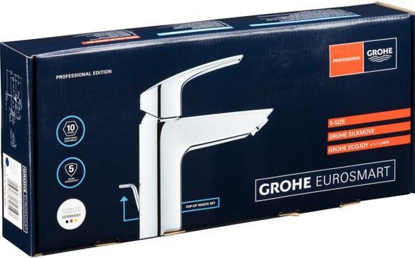 Actual product image Grohe EH-WTbatt EUROSMART 1/2" S-Size chr
