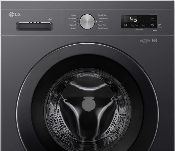 Actual product image LG F4NX1009NMB (9 kg, Left)