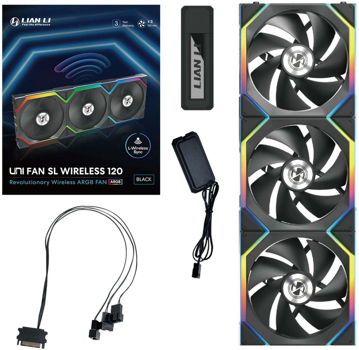 Actual product image Lian-Li UNI FAN SL Wireless (120 mm, 3 x)