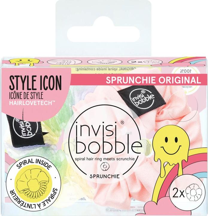 Immagine prodotto Invisibobble cravatta per capelli Sprunchie Duo, Hue-Man Love, 2pcs. (Elastico per capelli)