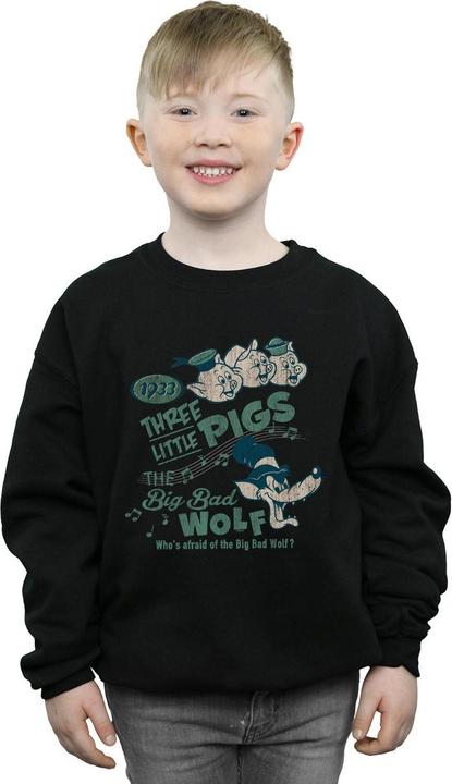 Produktbild Disney Three Little Pigs Who's Afraid Of The Big Bad Wolf Sweatshirt Jungen (128)