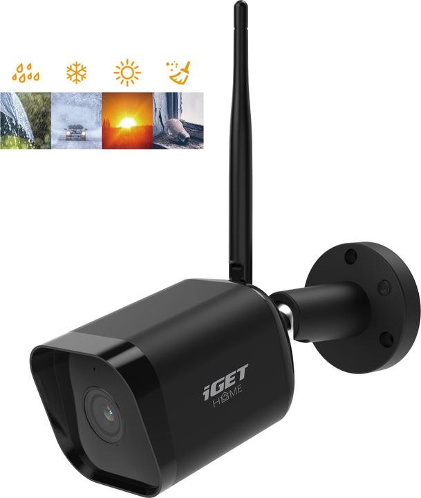 Productafbeelding iGet HOME Camera CS6 Black - Bezdrátová venkovní IP FullHD camera, Wi-Fi, IP65 (1920 x 1080 Pixels)
