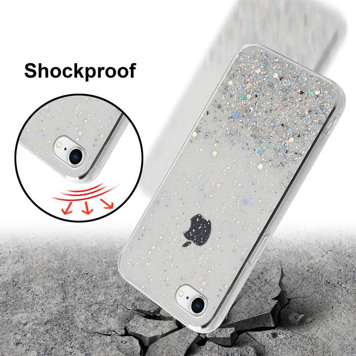 Produktbild Cadorabo TPU Cover funkelnder Glitter (Apple iPhone 7, Apple iPhone SE (2nd Gen))