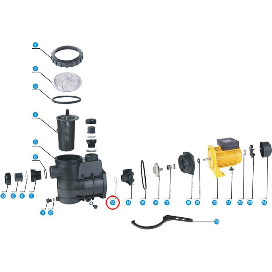 Thumbnail - SunSun, Pooltechnik, Schwimmbadpumpe HZS-550 Ersatzteil O-Ring 3 Poolpumpe Pumpe Pool