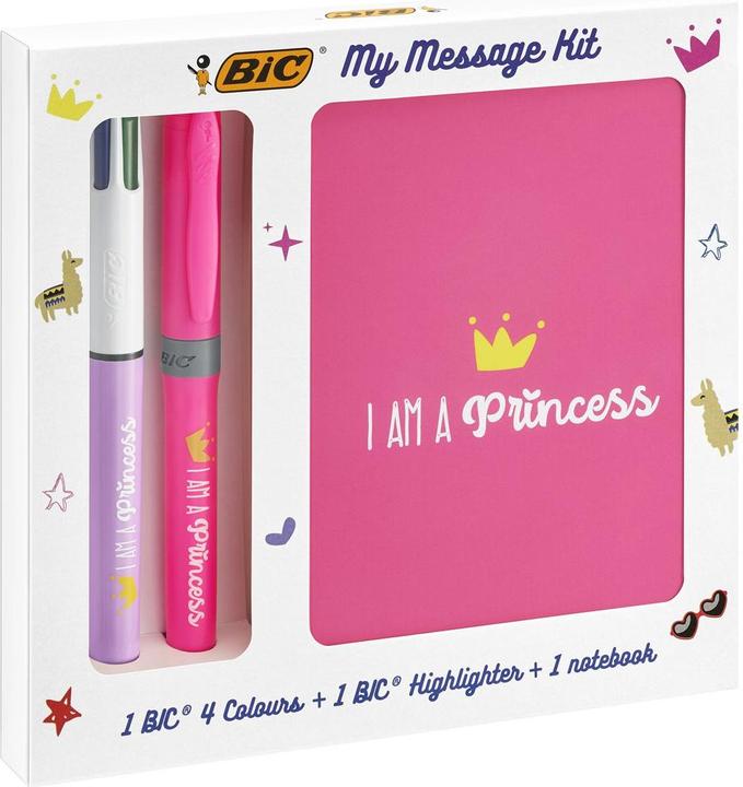 Produktbild Bic Briefpapier Box Prinzessin (Weiss, Lila, Pink, Rosa, 1 x)