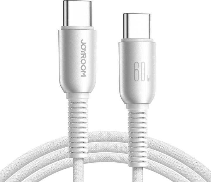 Produktbild Joyroom S-A51 Cutting-Edge Series 60W Fast Charging Data Cable (Type-C to Type-C) 1.2m-Light Gray (1.20 m, 60 W)