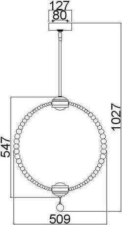 Image du produit Elstead Lighting Oberlin LED Lampe à suspendre 2 fois 55cm Nickel satiné (1600 lm)