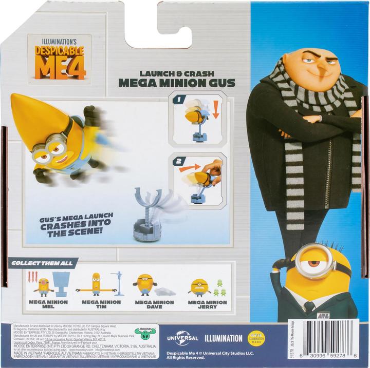 Produktbild Moose Ich - Einfach Unverbesserlich 4 Mega Minion Actionfigur Gus 10 cm