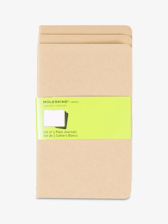 Produktbild Moleskine Cahier Large 3er-Set (130 x 210 mm, Blanko, Harter Einband)