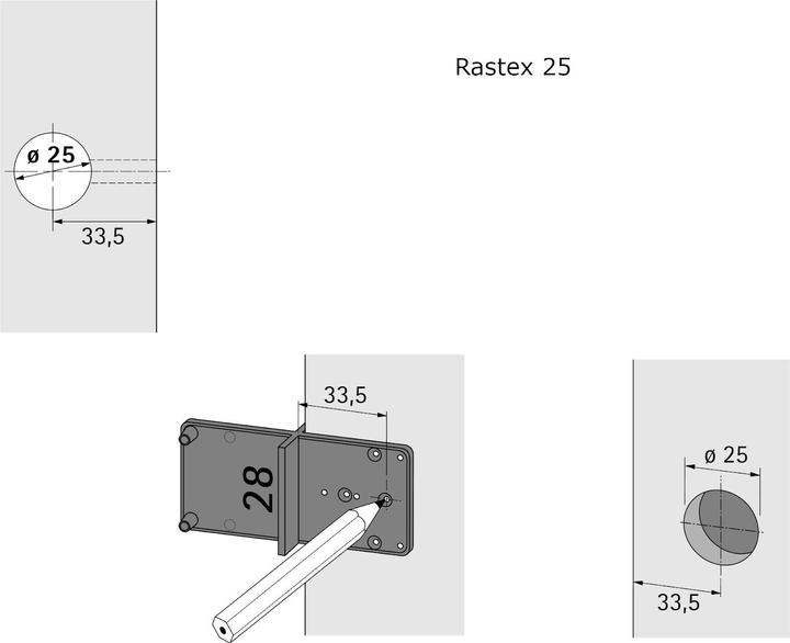 Actual product image Hettich Ankrn-Schablone (Perforated plate, 1 pcs.)