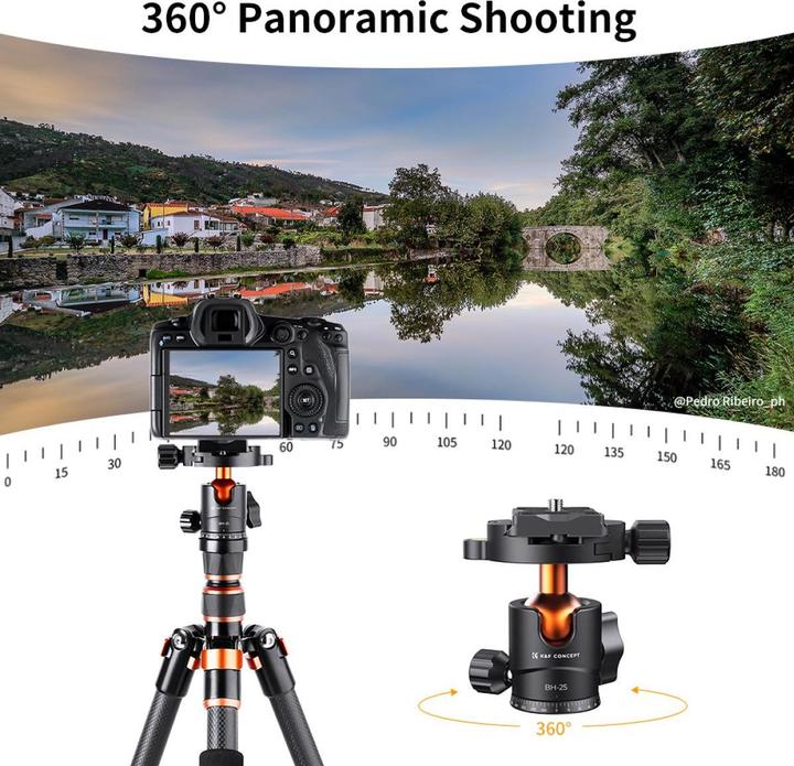 Actual product image K&F Concept Ballhead KF31.029V3 (Spherical head)